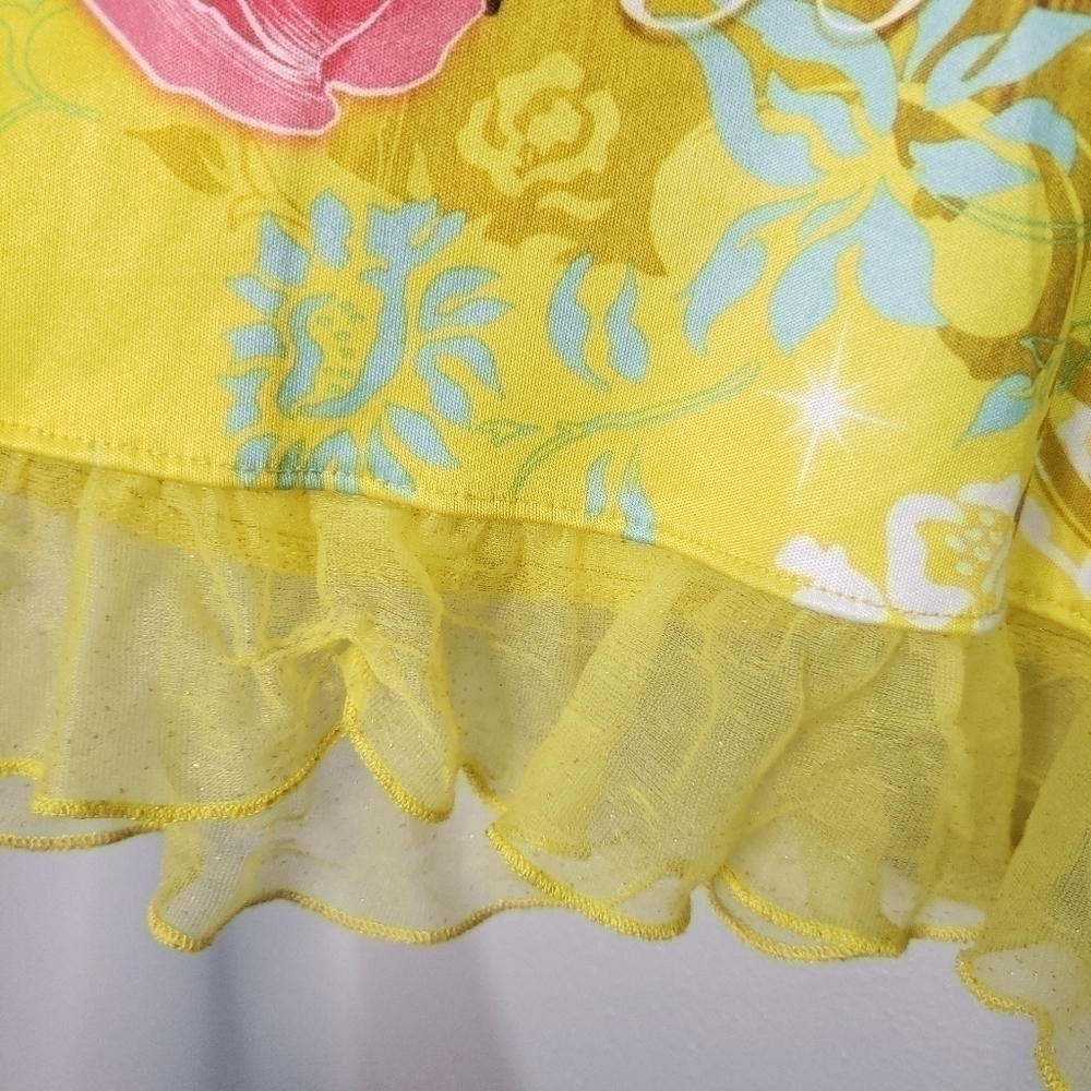 Disney Live Action Beauty and the Beast Belle Ruffle Pajama Nightgown Dress 6/6X - Picture 5 of 6